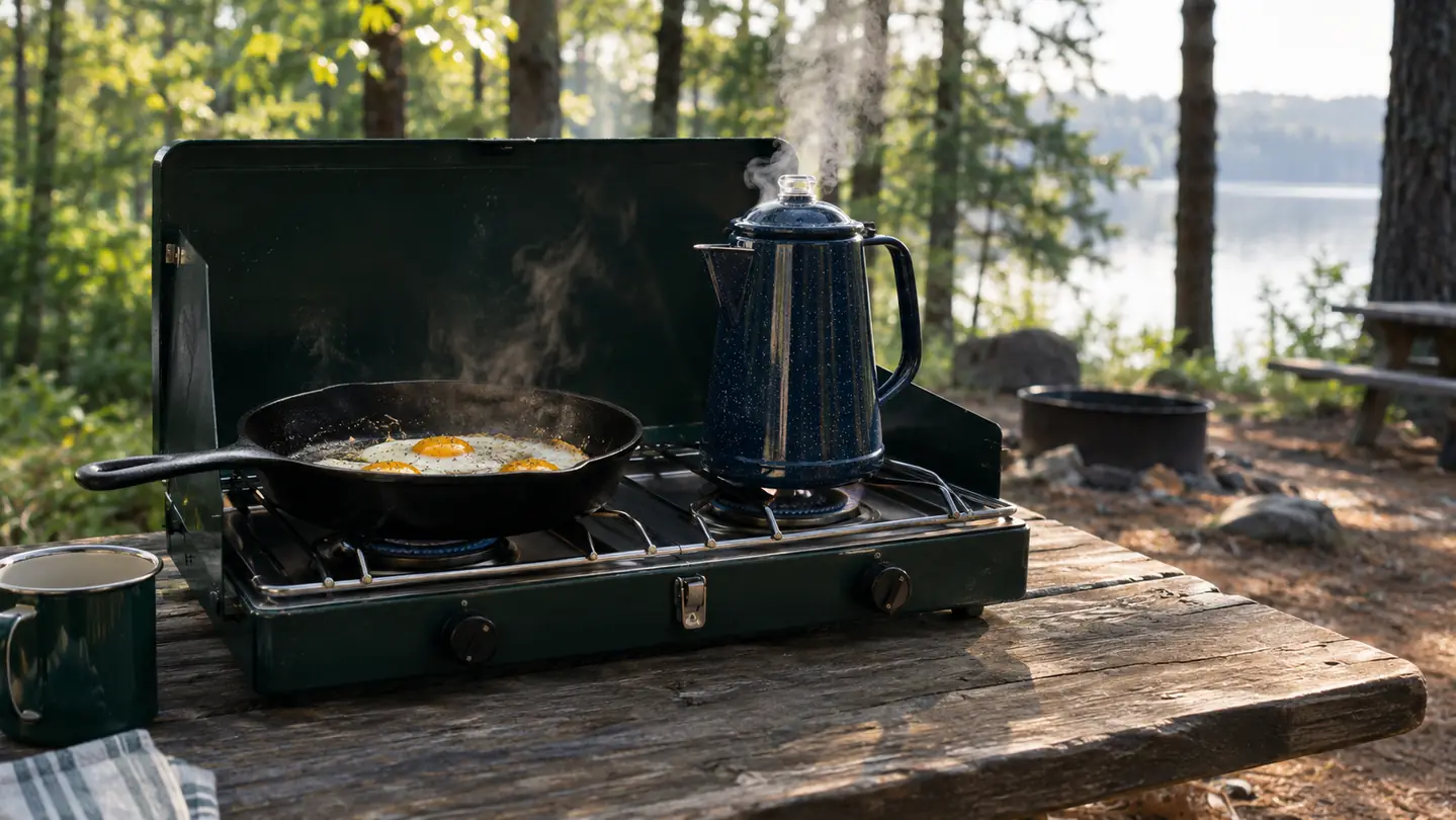 How to Cook a Full Camp Breakfast on a Propane Stove